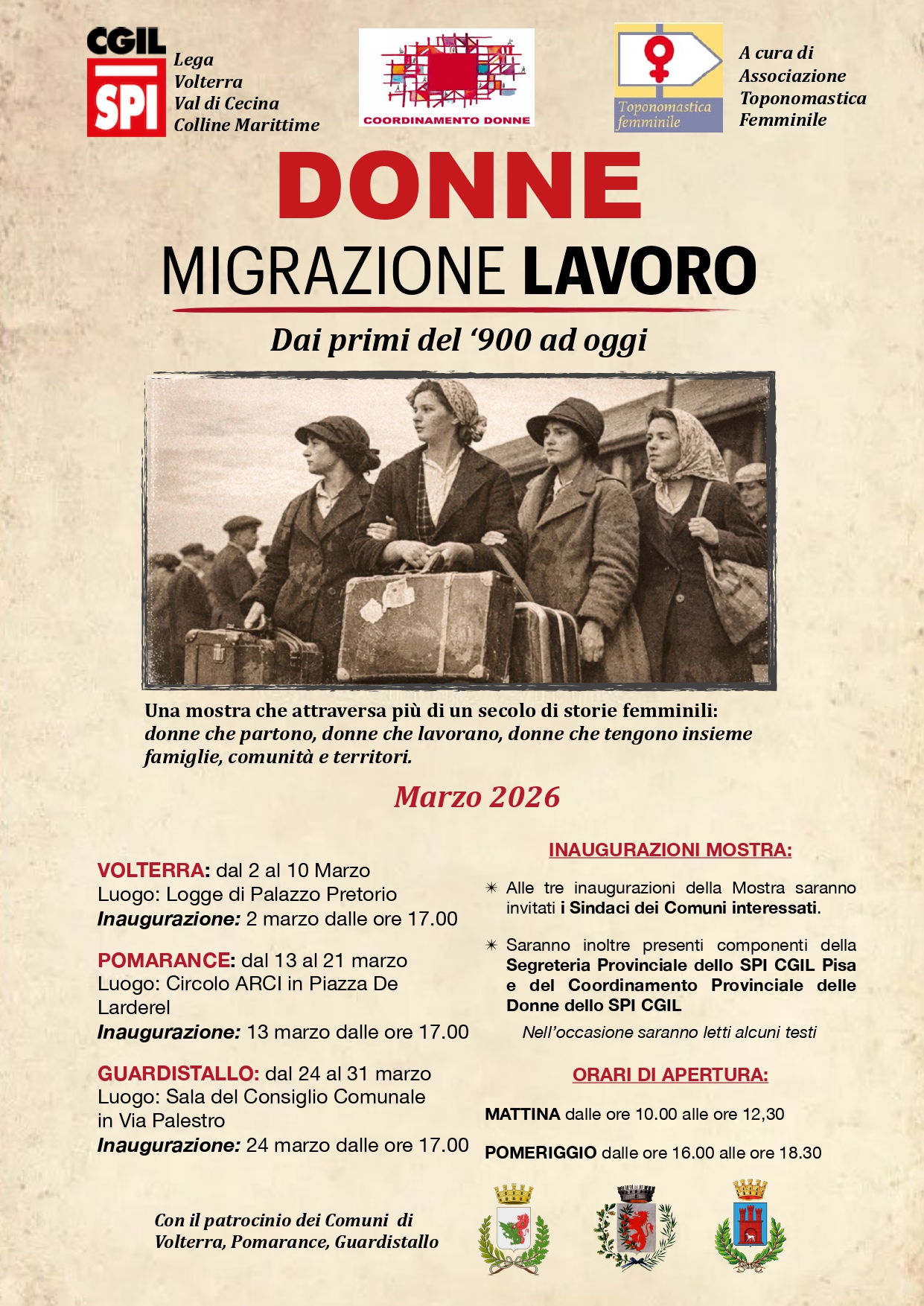 Mostra "Donne-Migrazione lavoro"