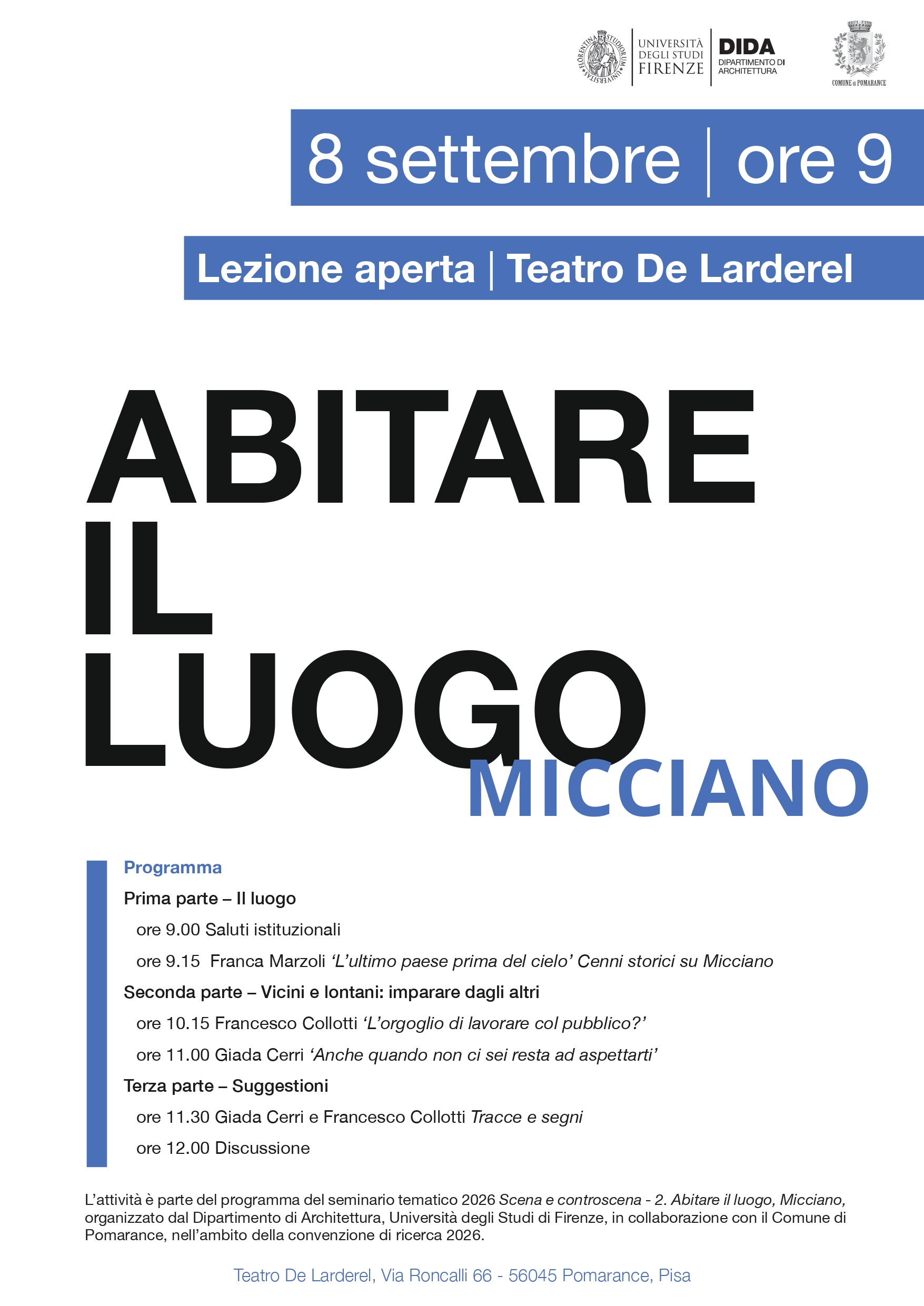 Abitare il luogo - Micciano